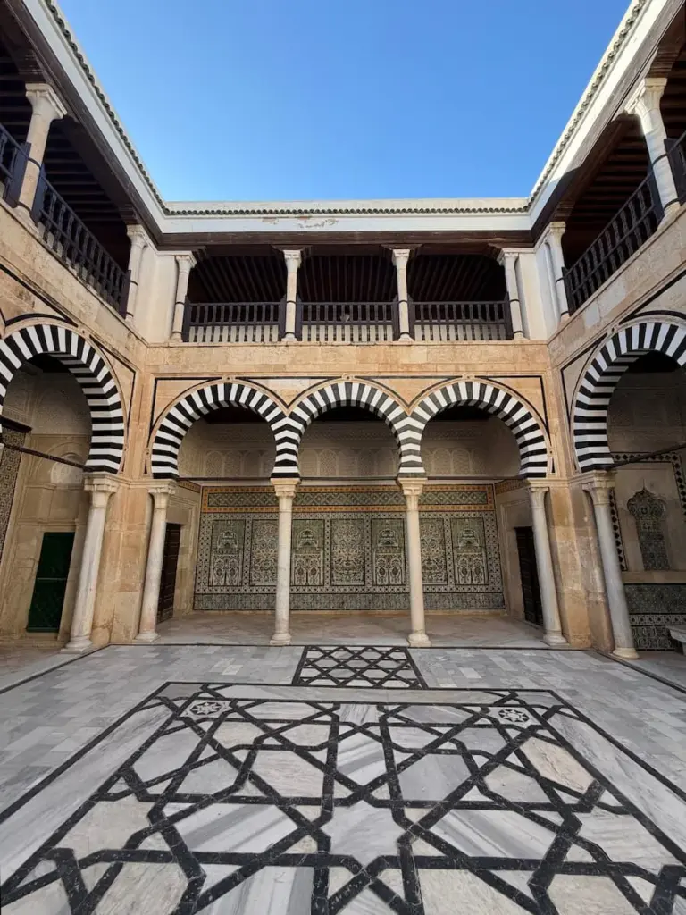 Kairouan Medina tomb Tunisia. A famous tomb of a saint in the heart of a medinia