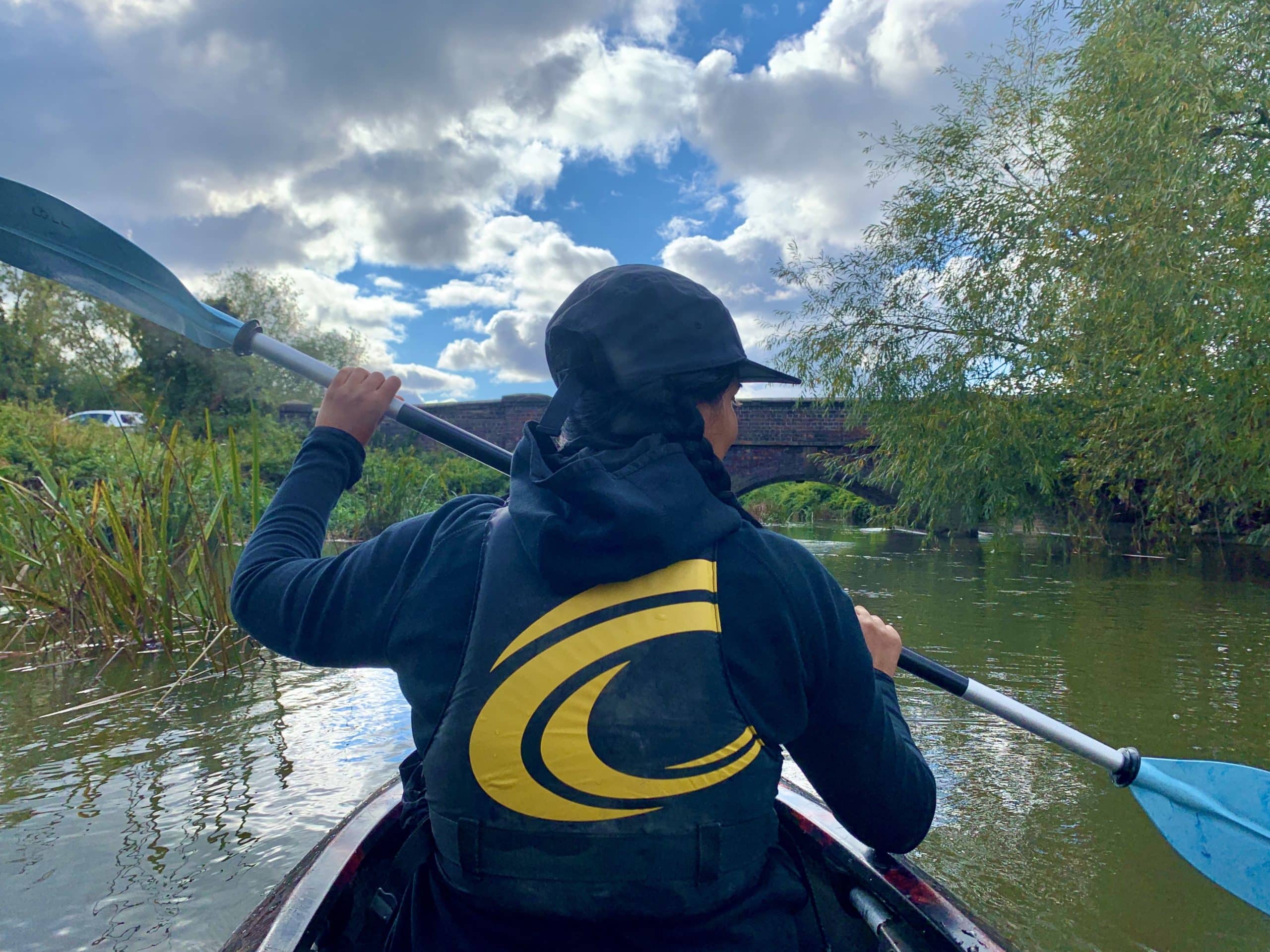 Kayaking along the River Soar, Leicestershire along the River Soar, Leicestershire